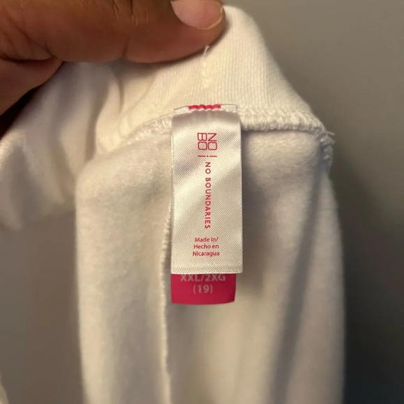 White summer lounge fleece shorts - pull on style Bermuda length summer print - Picture 5 of 9